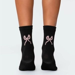 Edikted Black and Pink 🎀 Socks Size os